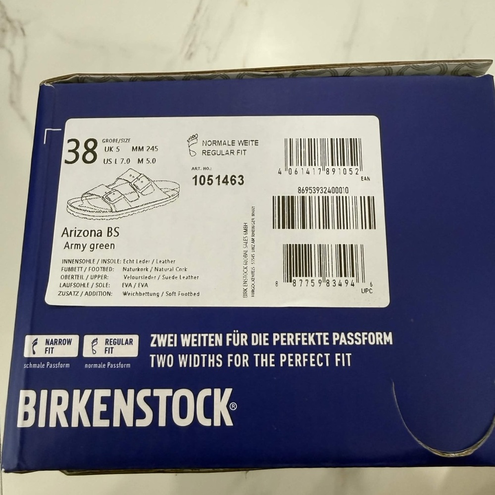 Birkenstock Arizona Army Green Suede Women’s Size 39, 38 Available - Picture 11 of 11